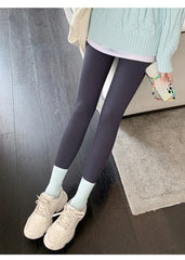 Autumn Thin Rabbit Fleece Shark Leggings Women High Waist Elastic