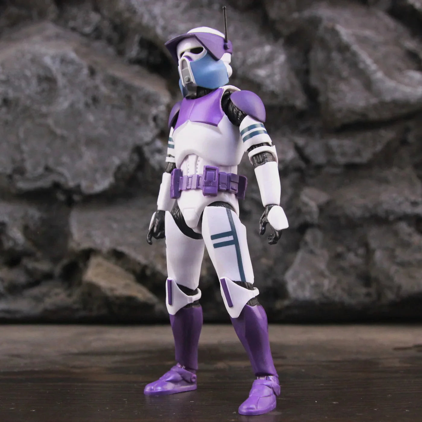 New Body 187th Legion Purple Phase II P2 ARF Trooper Rocket Team Leader 6" Action Figure Mace Windu Republic Grand Army Clone