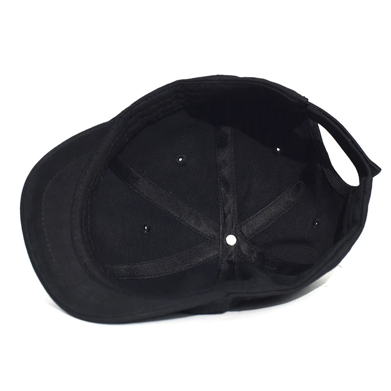 Short Brim Cotton Baseball Cap Men Women Casual Vintage Dad Hat Adjustable