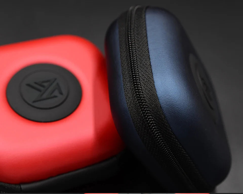 KZ PU Case Bag Earphone Headset Accessories Protable Case Pressure Shock Absorption Storage Package Case With Logo Square Bag