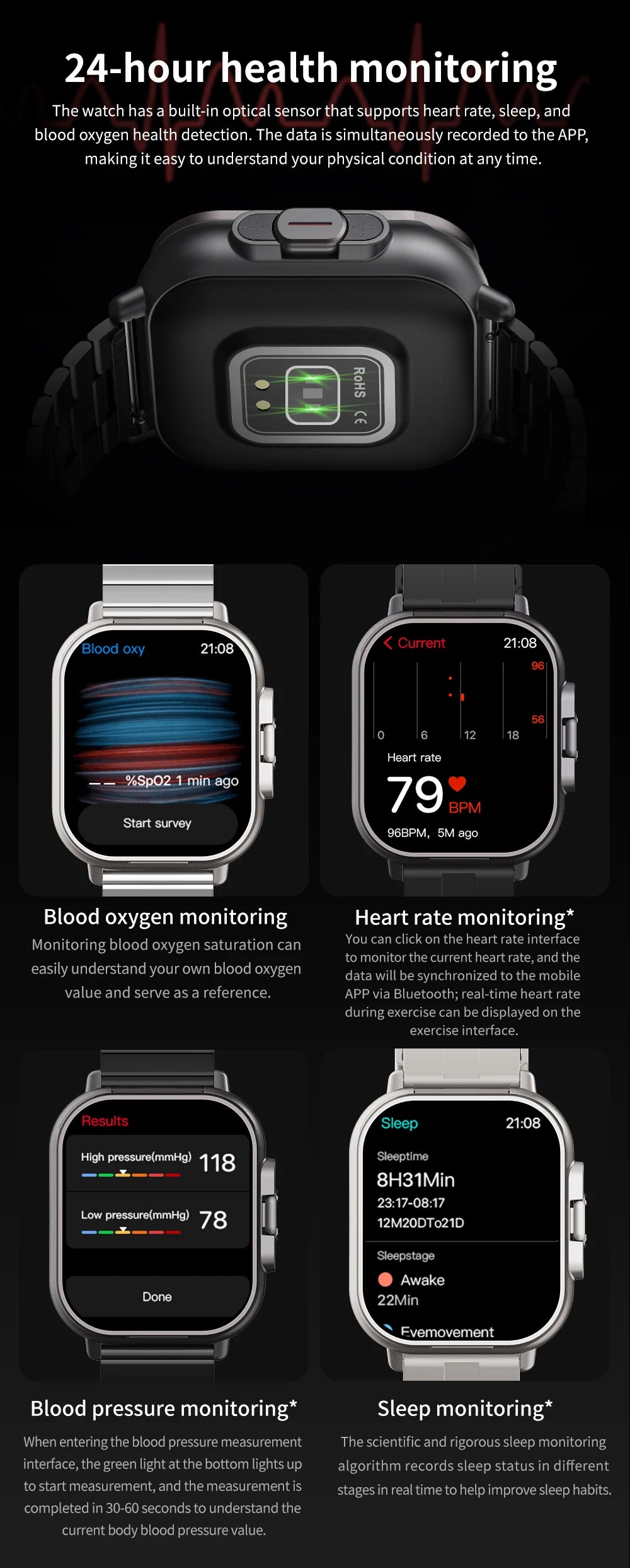2026 New Smart Watch TWS 2-in-1 Bluetooth Earphones HIFI Sound Quality GPS Heart Rate Bluetooth Call For Men Women Smartwatches