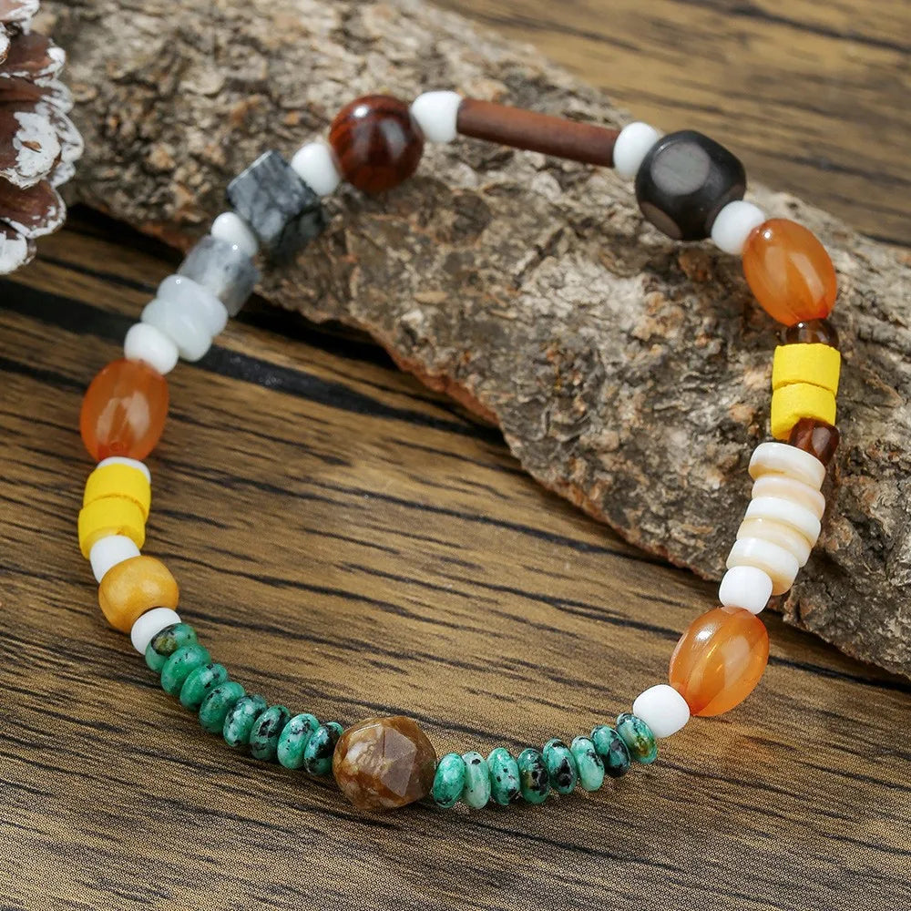 New In Hand-Made Murano Thousand Flower Glass Bead Bracelet Fashion Beaded Diy Personality Crystal Bracelet Women Jewelry