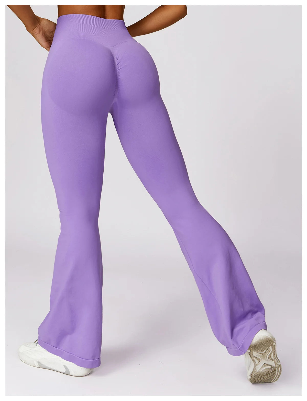 Seamless Flared Leggings Scrunch Sports Leggings Women Gym Yoga Flared Pants