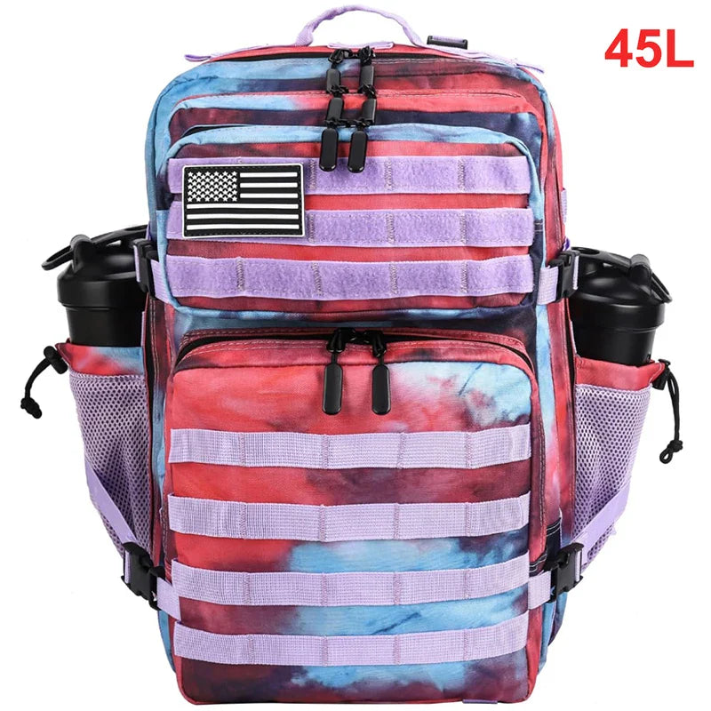 45L Tactical Backpack Men Outdoor Waterproof Sports Travel Gym Hiking Bug Out Bag Military Camping Hunting Survival Rucksack