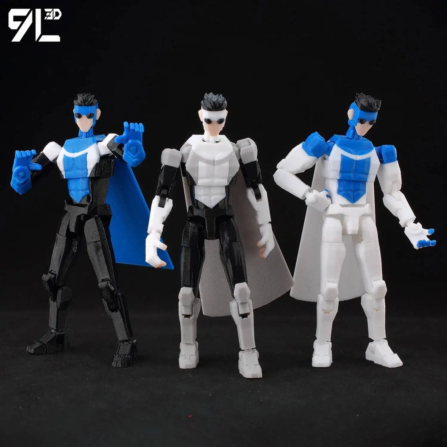 9L3D Printed Invincible Boy Lucky13 Dummy13 Conquer LEX Allen Superheroes Anime Toys Action Figures Mannequin Model Ornaments