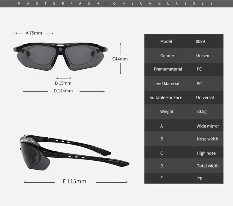 ELICIT New Photochromic Polarized Cycling Glasses Men Women Bike Glasses UV400 Eyewear Sunglasses HikingMTB Road Bicycle Goggles