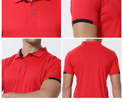 Casual Sports Quick-drying Lapel Short-sleeved POLO Shirt Cycling Suit Fitness Suit For Men