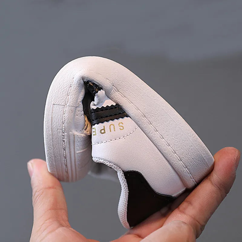 Children's Sneakers Kids Fashion Design White Non-slip Casual Shoes for Boys Girls