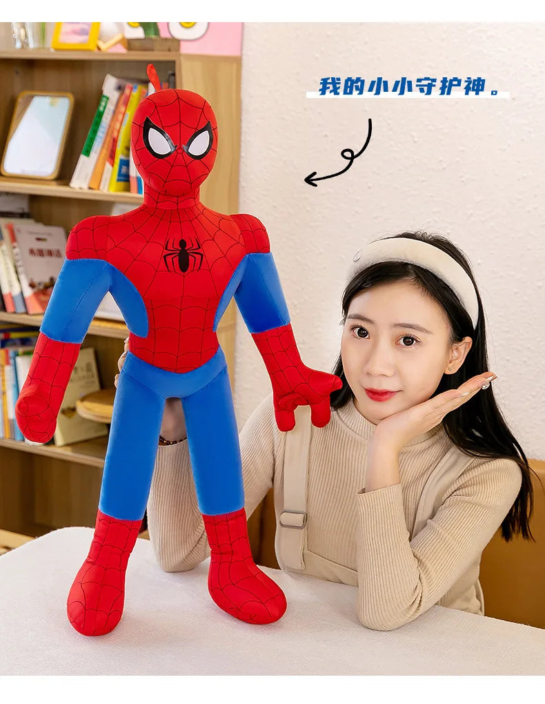 40-120Cm Spiderman New Cute Plush Doll Toys Kawaii Huge Sleep Pillow Cushion Soft Stuffed Animal Doll Birthday Gift for Kids