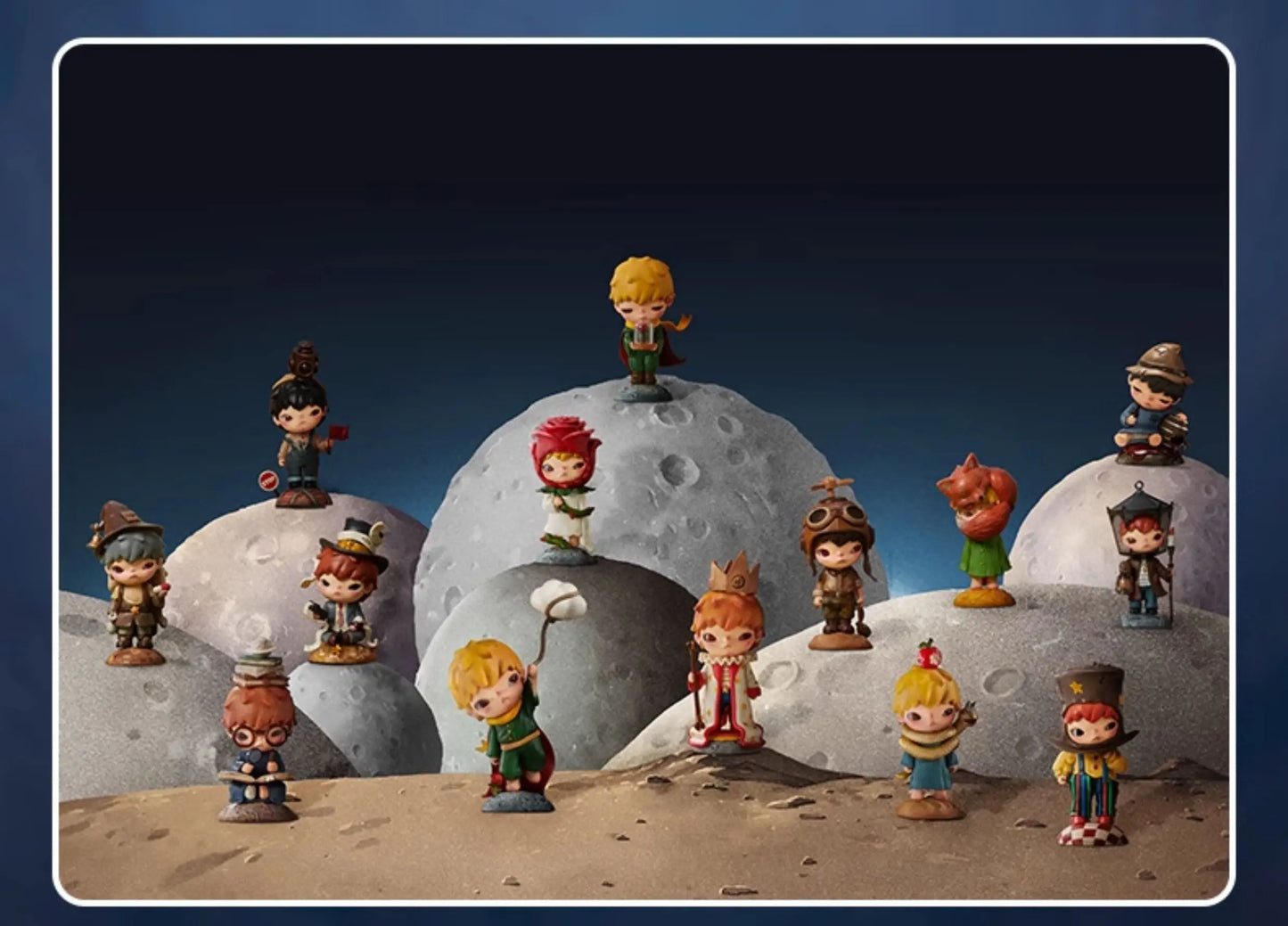 POP MART Hirono x Le Petit Prince Serie Blind Box Toys Mystery Box Mistery Toys Action Figure Surprise Cute Models Birthday Gift