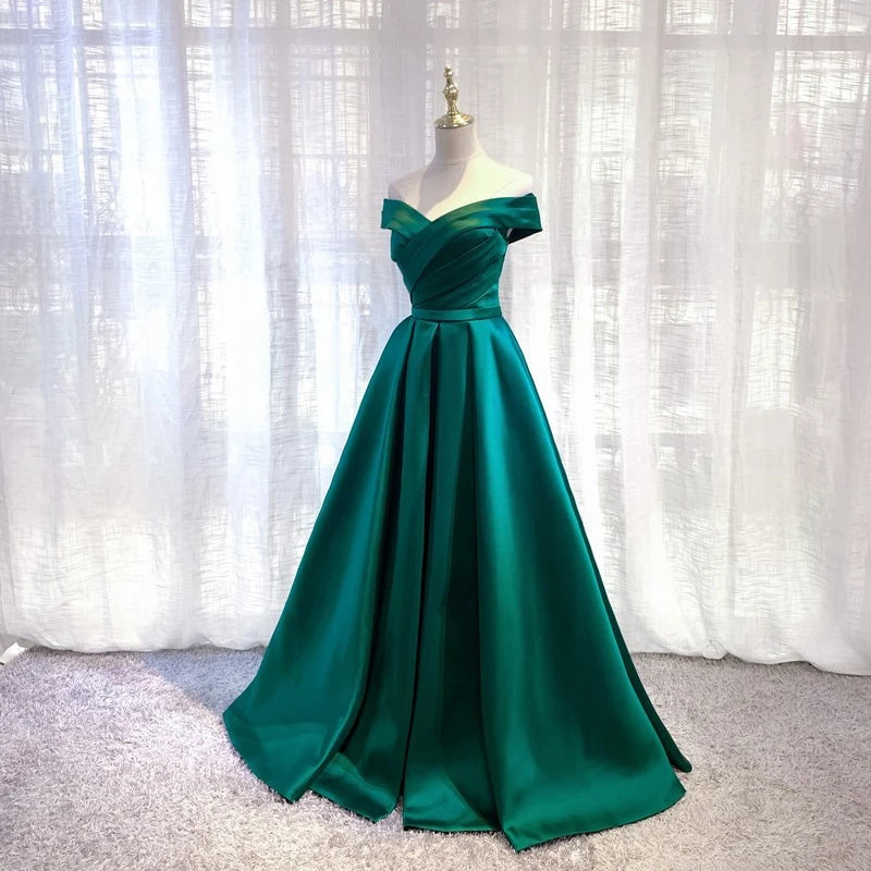 Homecoming Dresses: Vintage Off The Shoulder Evening Dresses