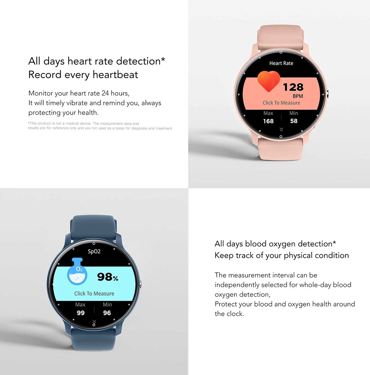 MISIRUN Bluetooth Call Smart Watch For Men Women 24H Heart Rate Monitoring Sports Fitness Tracker IP67 Waterproof Smartwatch New