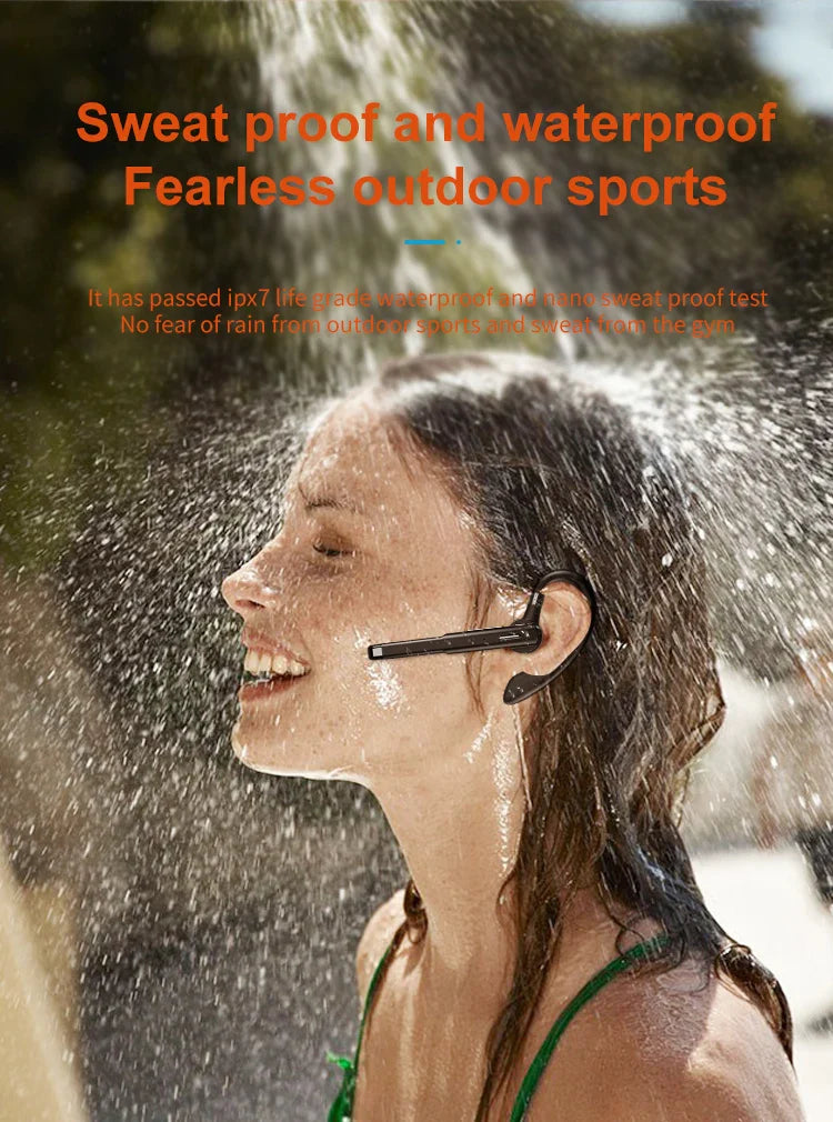 YYK520 Hanging Ear Wireless Bluetooth Headset 5.1 Hands-free ENC Call Noise Reduction Driving Single Ear Business Headphones