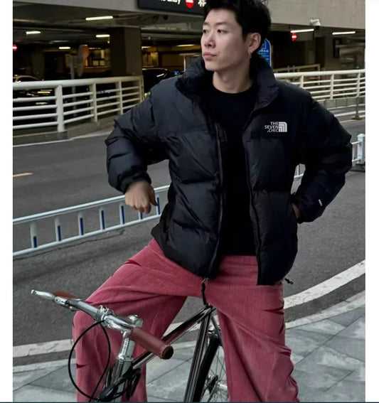 US version unisex winter thick sports short down jacket
