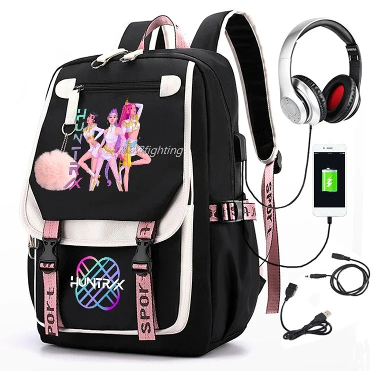 Backpack Cartoon Rucksack Girls School Bag High Capacity Women Backpack