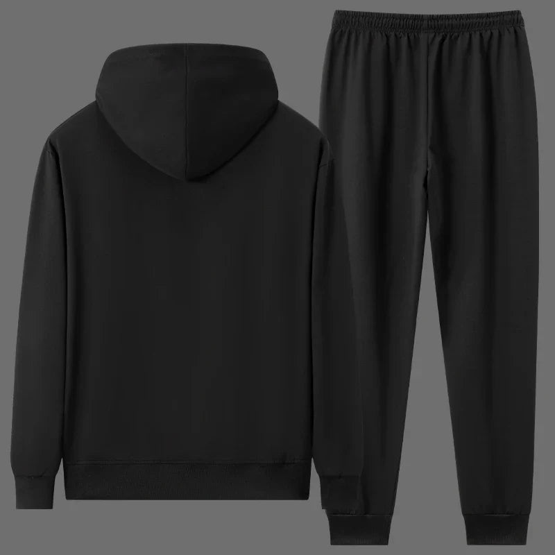 Men Hoodie Sweatshirt Sets Plus Size 6XL 7XL 100-180kg 100% Cotton Autumn Winter Long Sleeve Sport Suits Big Size Men Clothing