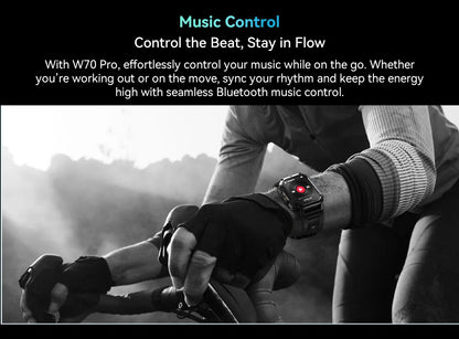 Blackview W70 Pro Sports Fitness Smart Watch 2.01 Screen Bluetooth Talking Watch LED Flashlight Outdoor Smart Watch With Compass