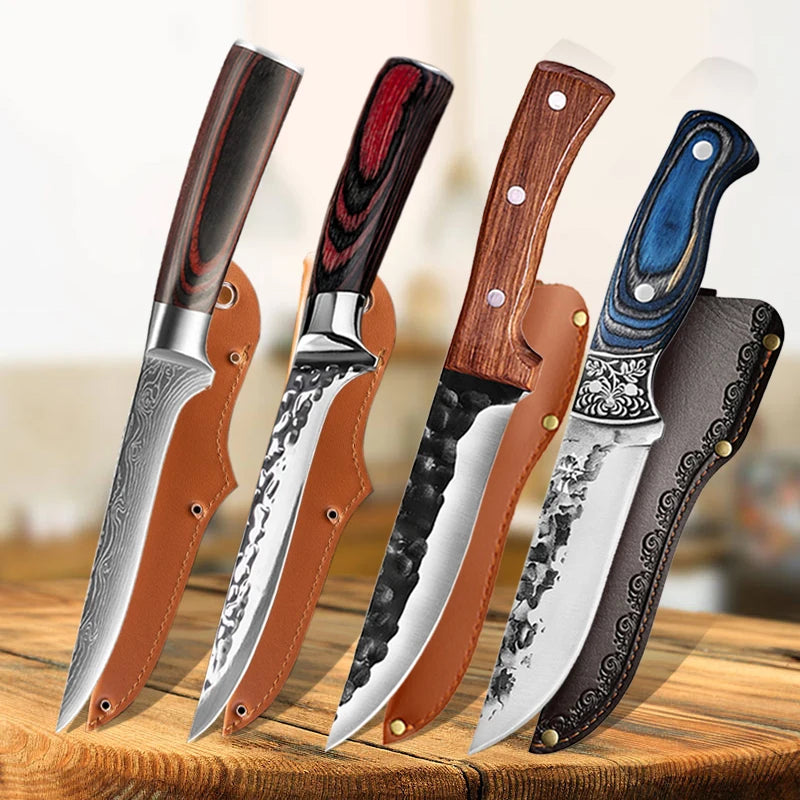 Professional Japanese Boning Knife Forged Boning Kitchen Knives Slicing Meat