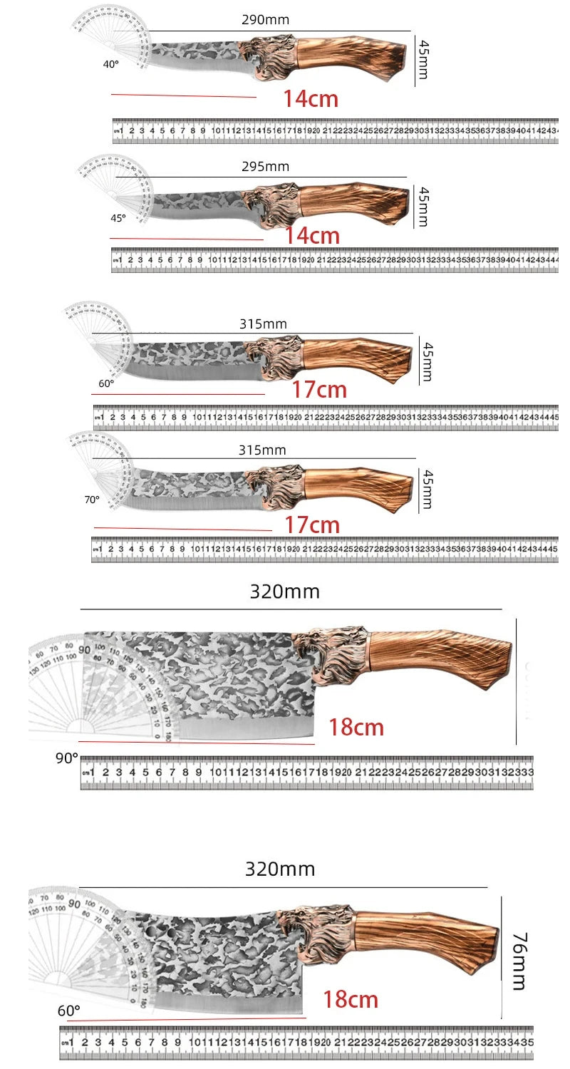 Butcher Knife Stainless Steel Boning Knife Handmade Forging Chef Knives meat