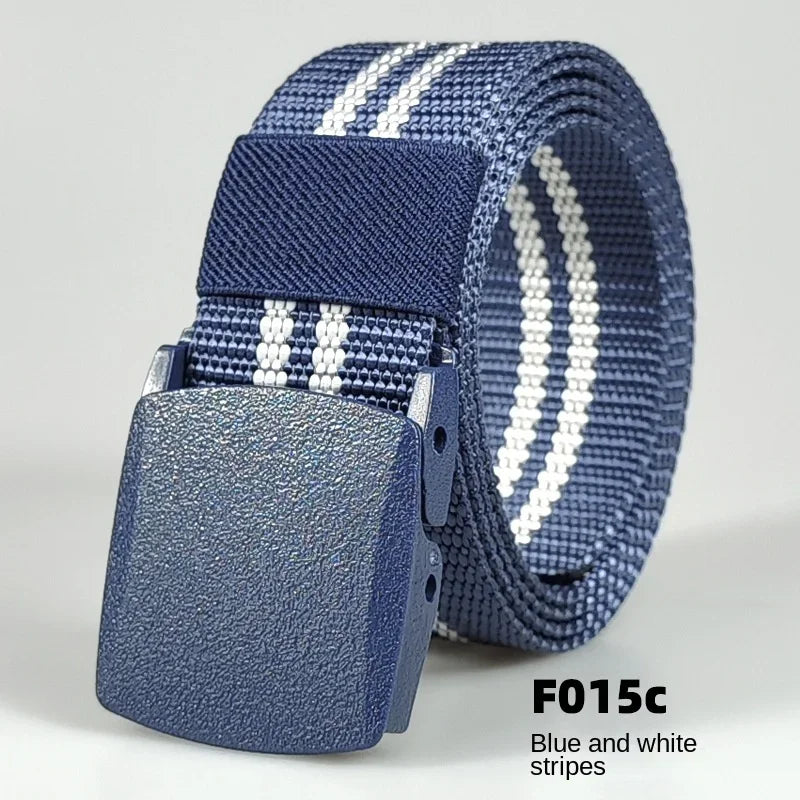 White Automatic Buckle Nylon Army Tactical Men Belt Military Waist Canvas Belt Outdoor Strap Travel Jeans Black Belts for Women