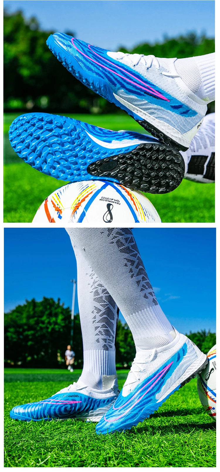 Soccer Shoes For Men Original Outdoor Sports Training Football Boots TF/FG Kids