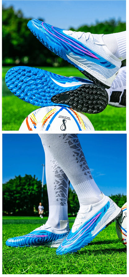 Soccer Shoes For Men Original Outdoor Sports Training Football Boots TF/FG Kids