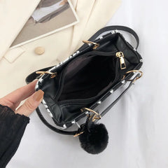 Mini Small Square Bag Classic Plaid Women Bags Woolen Brand Luxury Handbag