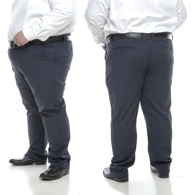 Slacks men business stretch cotton pants men's plus size formal pants for work