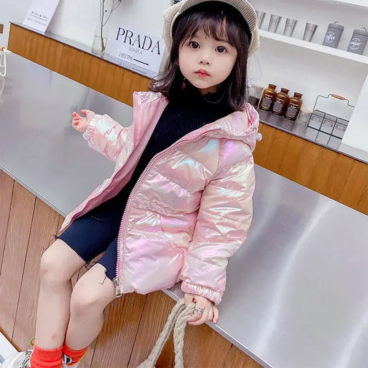Spring and Autumn Girls Jacket Hooded Kids Outerwear Children's Boys Wash-free