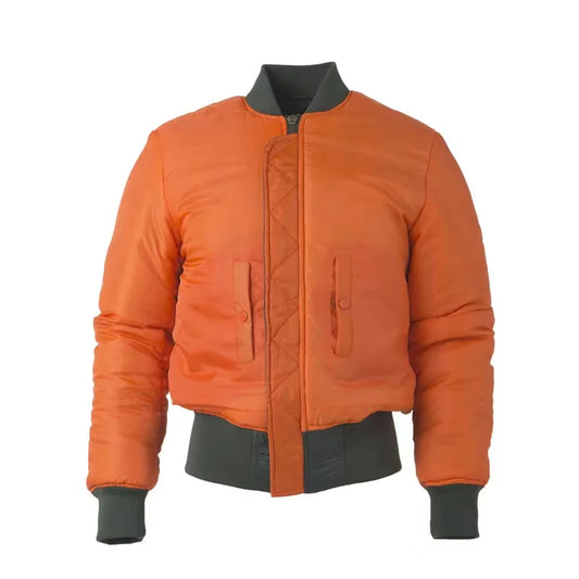 Bomber Jacket Men Winter Nylon American Military Uniform Aviator Retro Coat