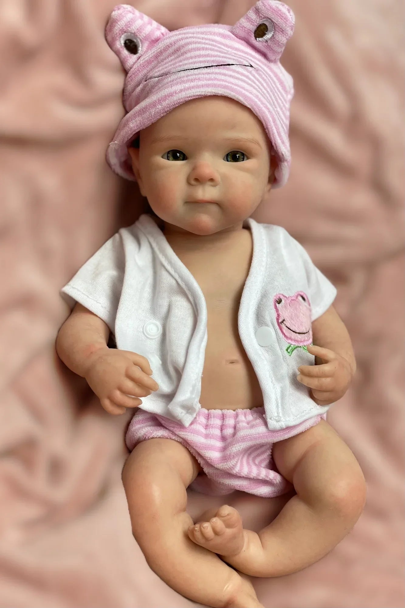 13Inch Open Mouth Full Silicone Bettie Bebe Reborn Girl With Painted Skin Newborn Baby Doll Lifelike Muñeca Reborn For Kids Gift