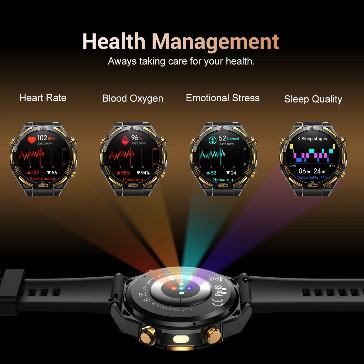 New Blackview W90 Pro GPS Smart Watch 1.43" HD AMOLED Display, 900mAh/ 20Days Standby Bluetooth Waterproof Sport Watch for Men