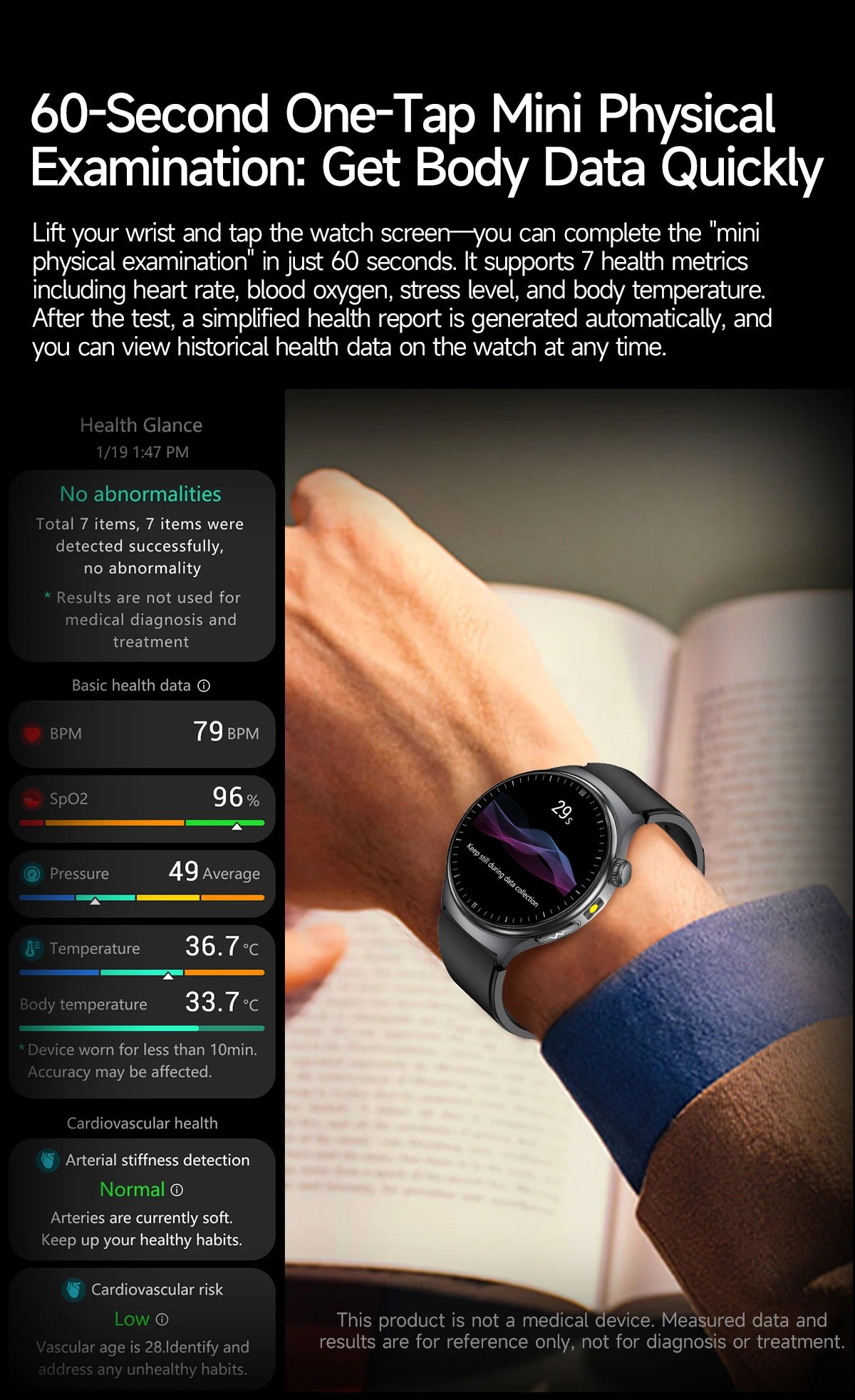 New Upgraded Health Monitoring Uric Acid Blood Pressure Blood Oxygen Heart Health Check Smart Watch ECG smart watches Man 2025