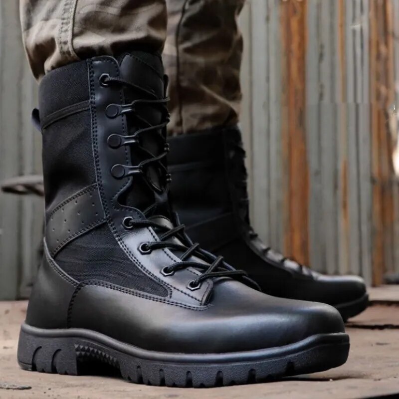 Boots Men Military Army Special Force Combat Boot Outdoor Hiking Walking Training Shoes