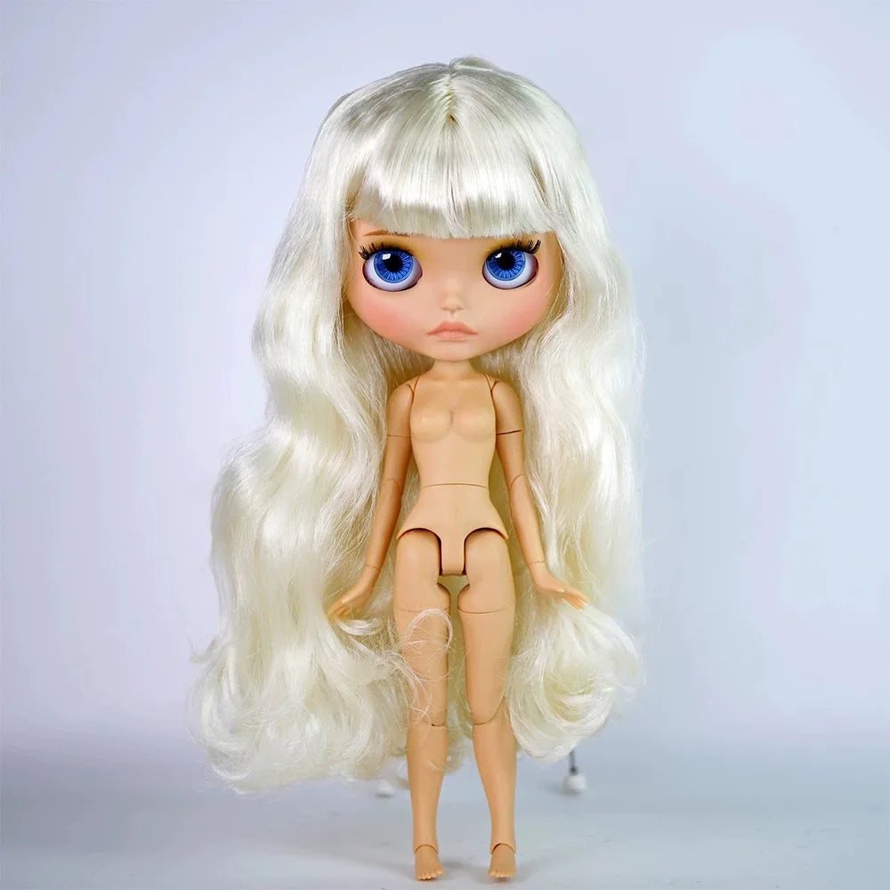 ICY DBS Blyth Doll Tan Skin Matte Face Glossy Face Pouting Lips 30CM BJD 19 Joints Body Doll DIY Make Up Costume Doll Gift Toy