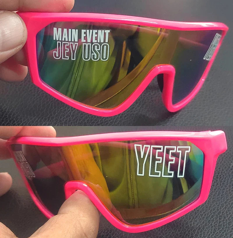Jey Uso YEET Sunglasses Sports Shades MAIN EVENT Blue Glasses Bloodline USOS RARE colors  Motorcycle glasses