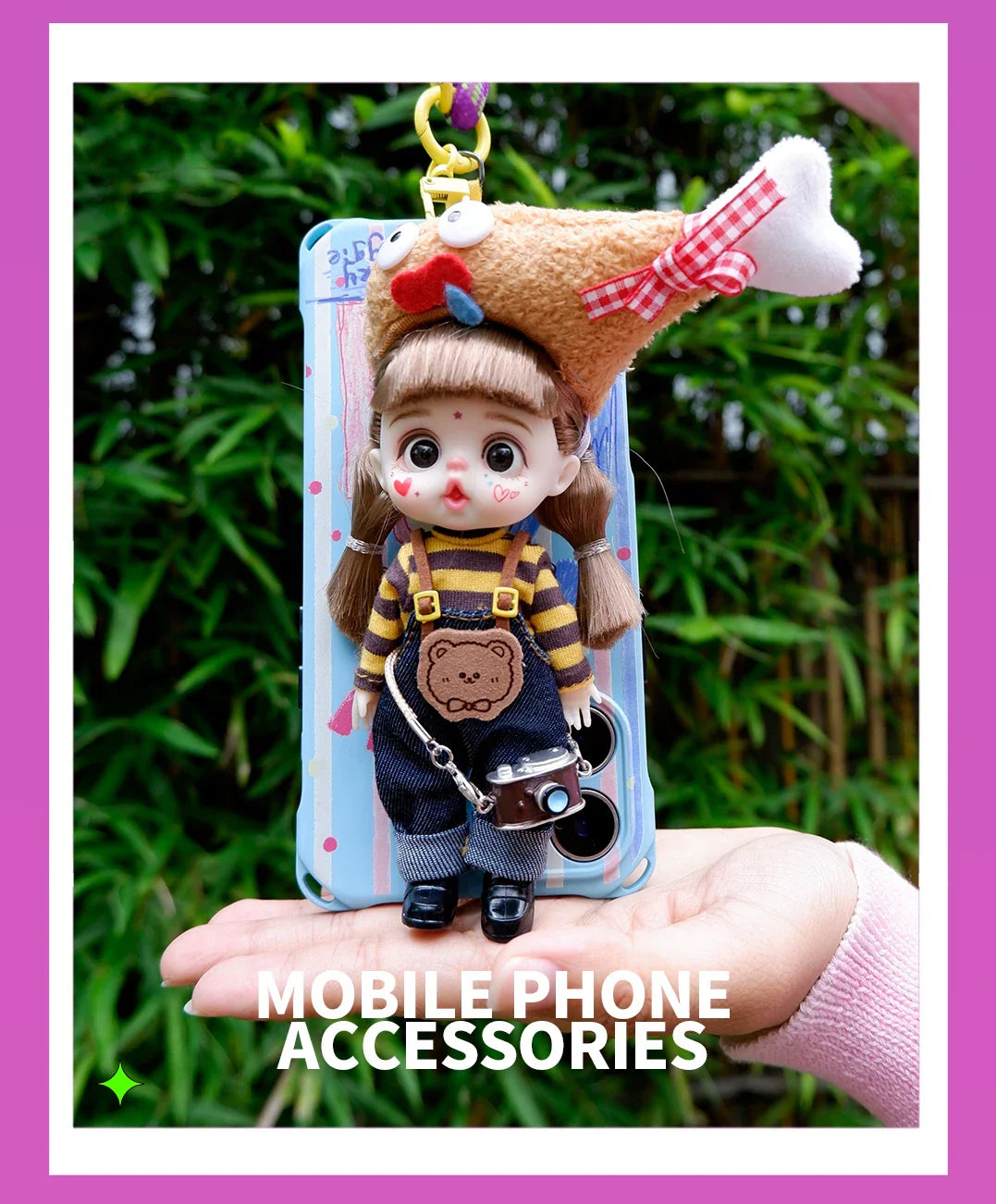 bjd doll Dolls for girls Labbu doll pocket mini blyth girl Doll Barbi cry Baby Rainbow Ball jointed doll Mobile phone Decoration
