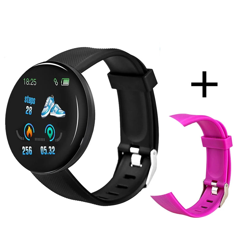 Smart Watch Men Women Smart Bracelet LED D18 Smartwatch Waterproof Smart Touch
