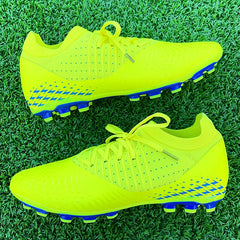 Men Soccer Shoes Football Boots Ultra-light Non-slip Long Spikes Outdoor