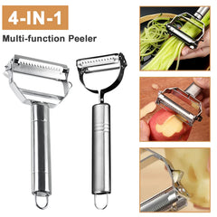 4In1 Multifunctional Vegetable Peeler Fruit Peeler Stainless Steel Vegetable Cutter Melon