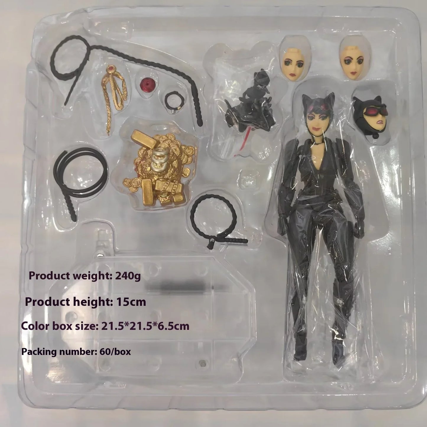 New Kaiyodo Revoltech Catwoman Dc Selina Kyle Batman Revoltech Amazing Yamaguchi Revoltech Series  Figure Model Figurine Toy