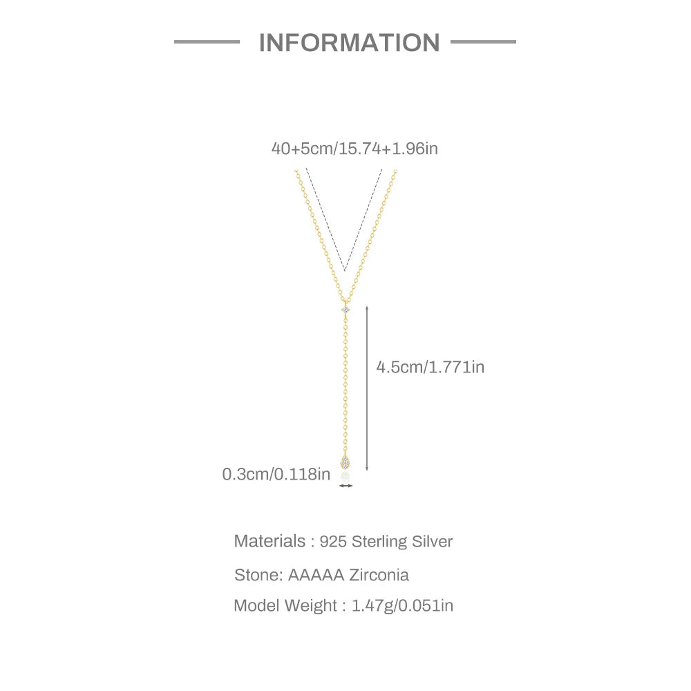 Aide 925 Sterling Silver Necklaces Charms for Women Crystal Cross Clavicle Collar Chain Simple Choker Necklace Accessories Gift