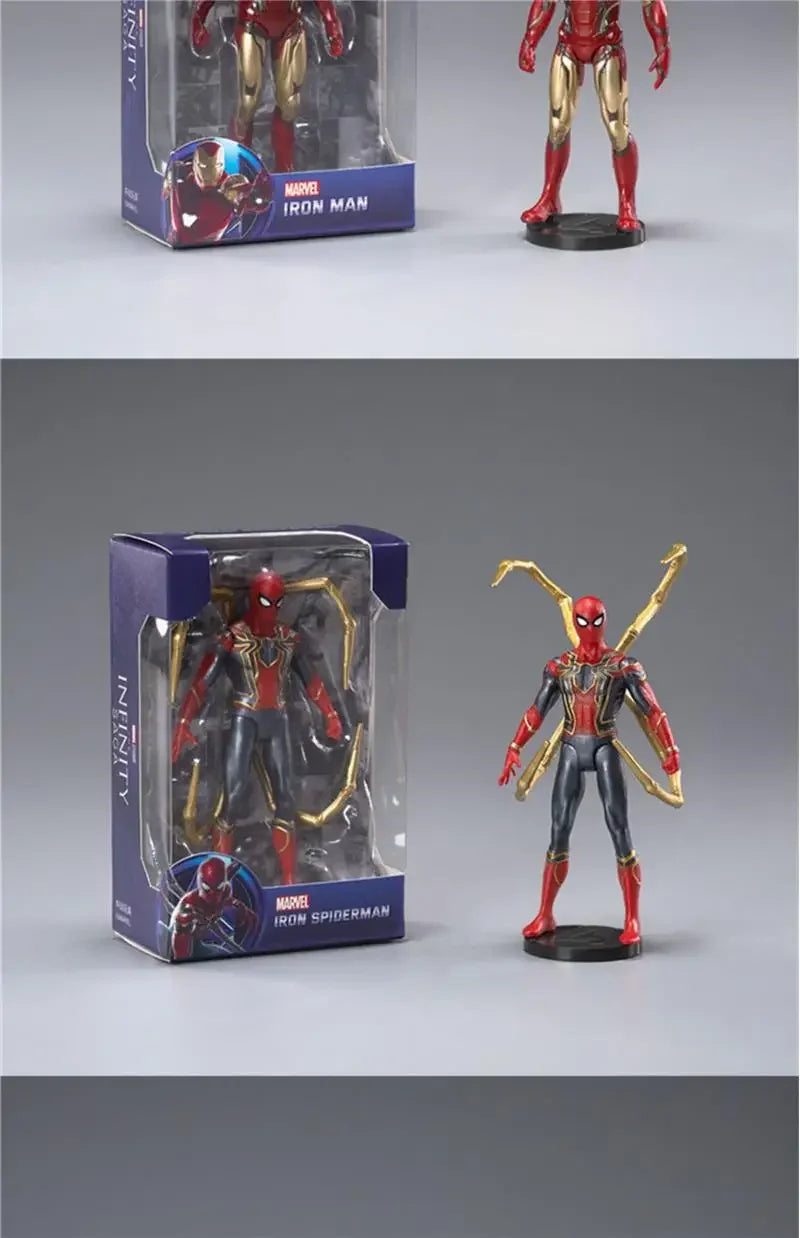 ZD Toys Official Avengers Legends: Iron Man, Spider Man, Thor, Captain America, Thanos, Hulk, War Machine Action Figures
