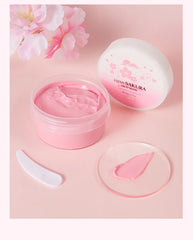 Japan Sakura Clay Mask Deep Cleansing Brightening Skin Mud Korean Face Mask Oil Control Shrink Pores Skin Care 80g