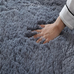 Carpets For Living Room Modern Sofas Grey Fluffy Carpet Non-slip Thicken Floor Mat