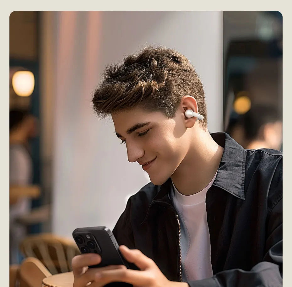 UGREEN Open Ear Clip Wireless Earbuds Bluetooth Sports Earphones Headphones in Mic with Earhooks & Ear Hook
