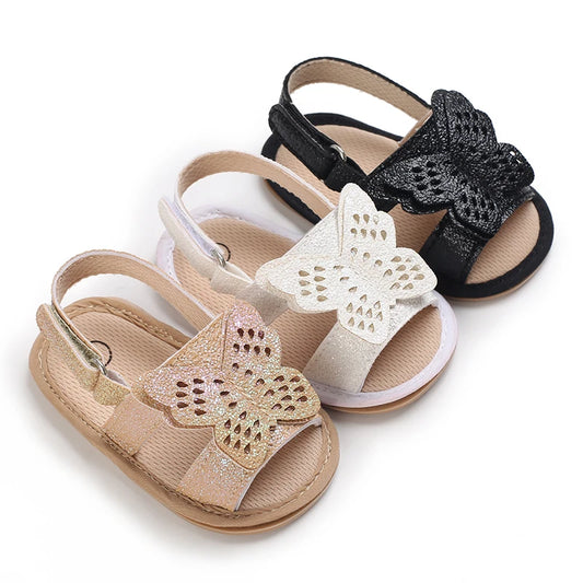 Style Baby Girls Shoes Fashion PU Bow Summer Casual Garden Sandals First Walker