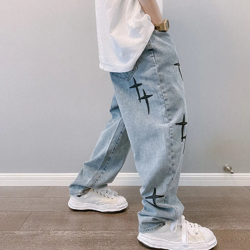 Cargo Pants Streetwear Baggy men Jeans Spring Autumn Men Korean Fashion