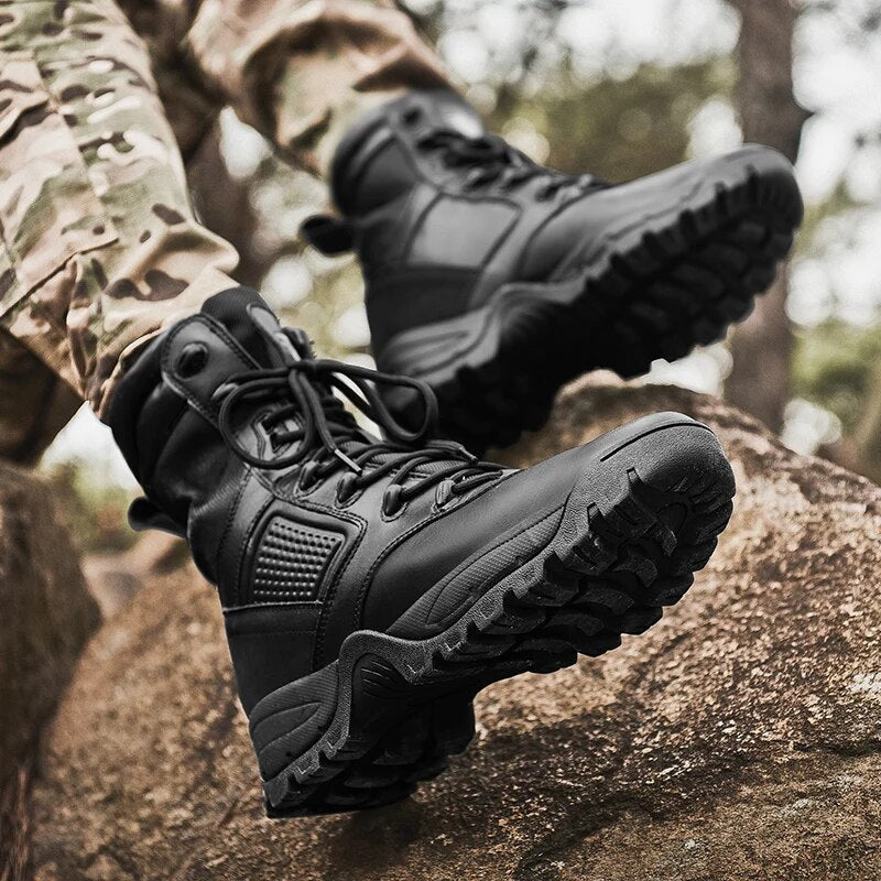 Men Military Boots Men Desert Combat Boots Outdoor Man non-slip Snow Boots
