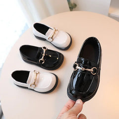 Girl Shoe Fashion Flats for Children Casual Kid Shoe Comfortable PU Leather Shoes Boys